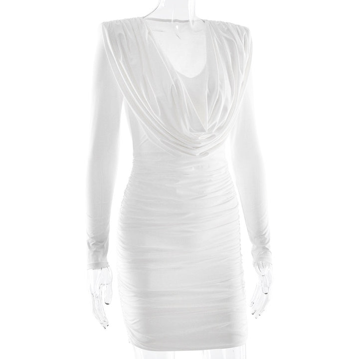 שמלת מיני כיווצים בעיצוב קיפולים - ארה