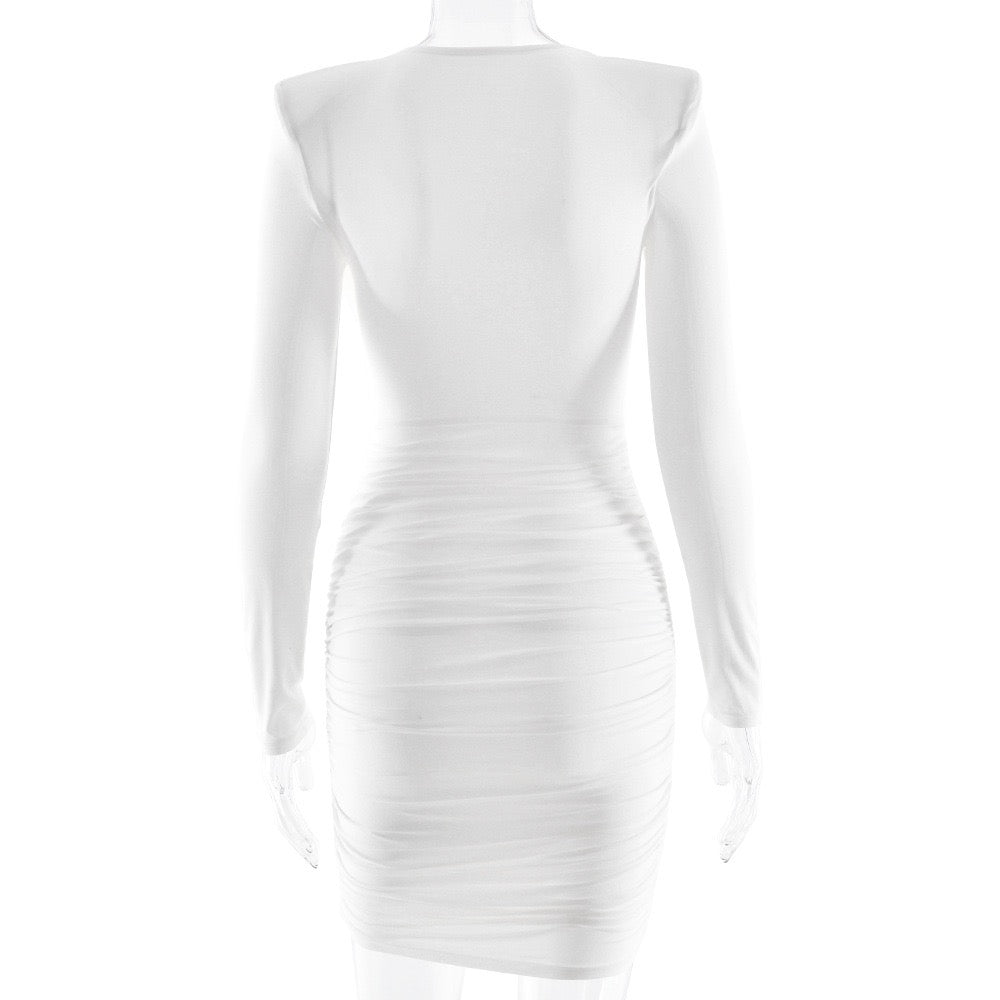 שמלת מיני כיווצים בעיצוב קיפולים - ארה