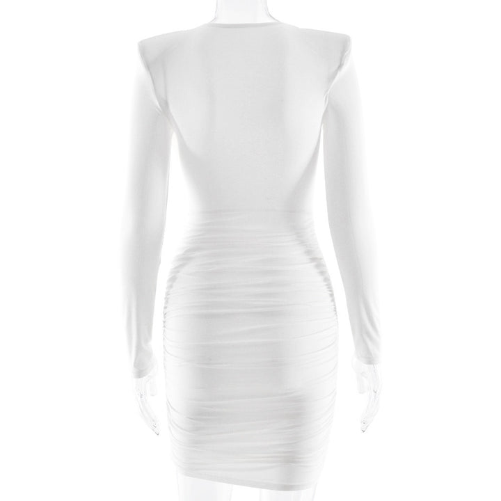 שמלת מיני כיווצים בעיצוב קיפולים - ארה