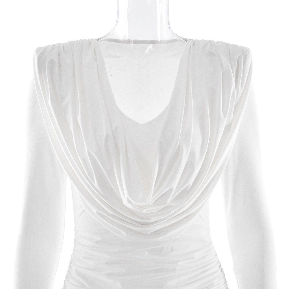 שמלת מיני כיווצים בעיצוב קיפולים - ארה