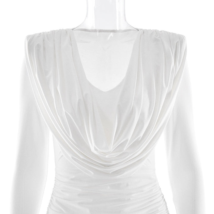 שמלת מיני כיווצים בעיצוב קיפולים - ארה