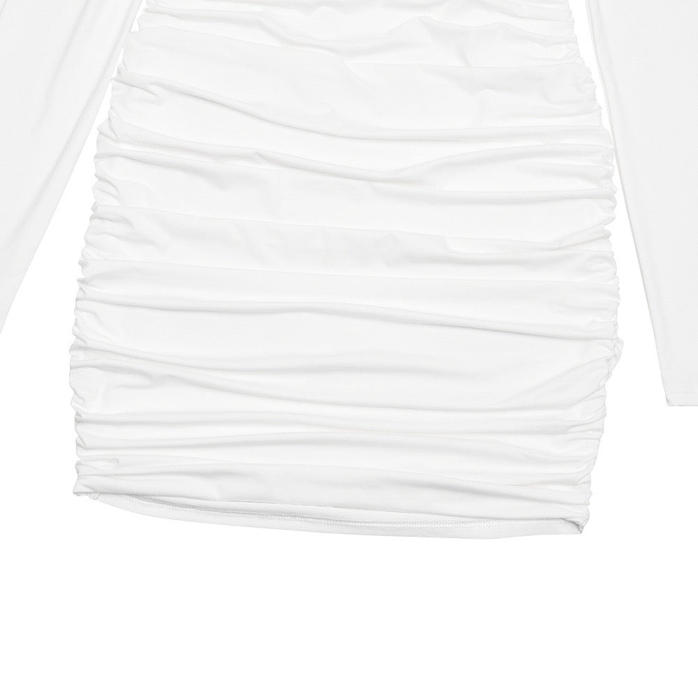 שמלת מיני כיווצים בעיצוב קיפולים - ארה