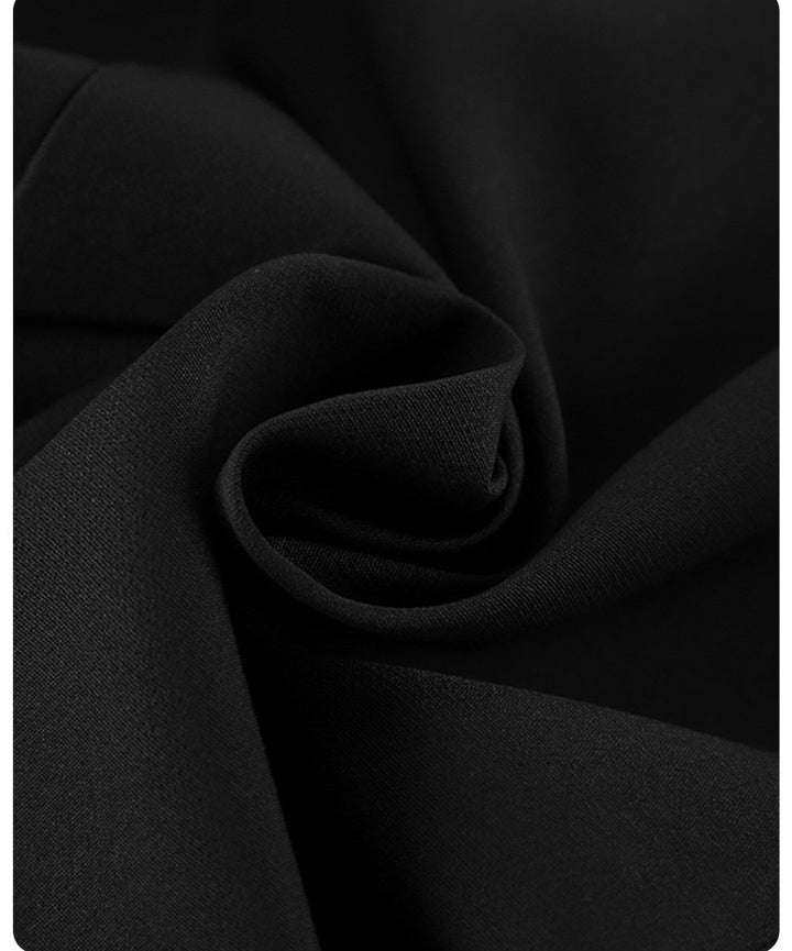 שמלת מיני מחויטת בעיצוב אלגנטי סגירת כפתורים בעיטור תחרה - יאנה