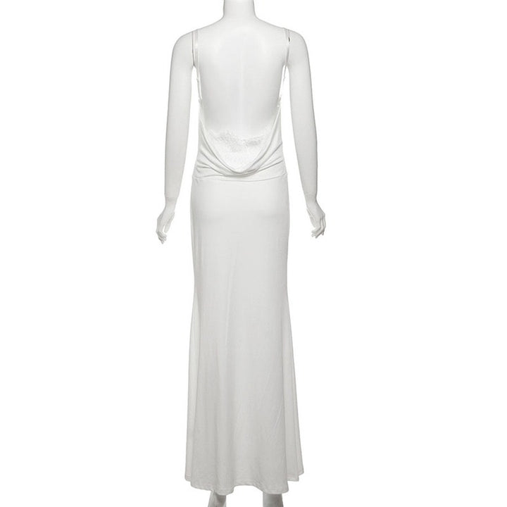 שמלת מקסי בעיצוב בעיטור תחרה  - Lin