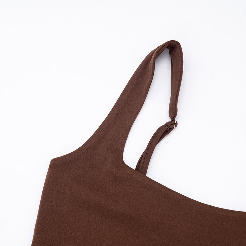 שמלת מקסי בעיצוב קיפולי סאטן ומחוך - לויאנה