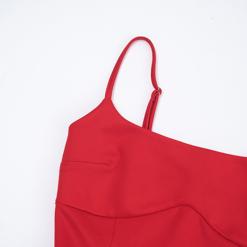 שמלת מיני בגזרת A - שקד