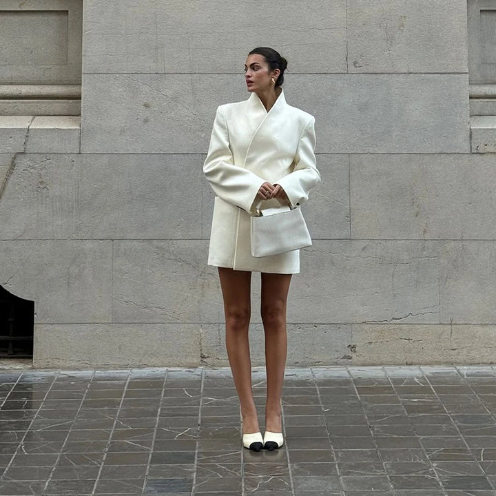 שמלת מיני מחויטת בעיצוב בלייזר - JACKIE