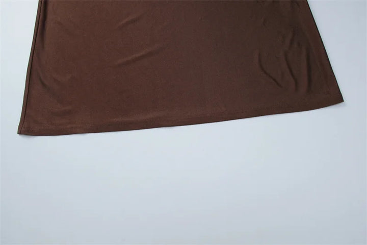 שמלת מקסי בעיצוב קיפולים בעיטור קשירה - ג'ונה