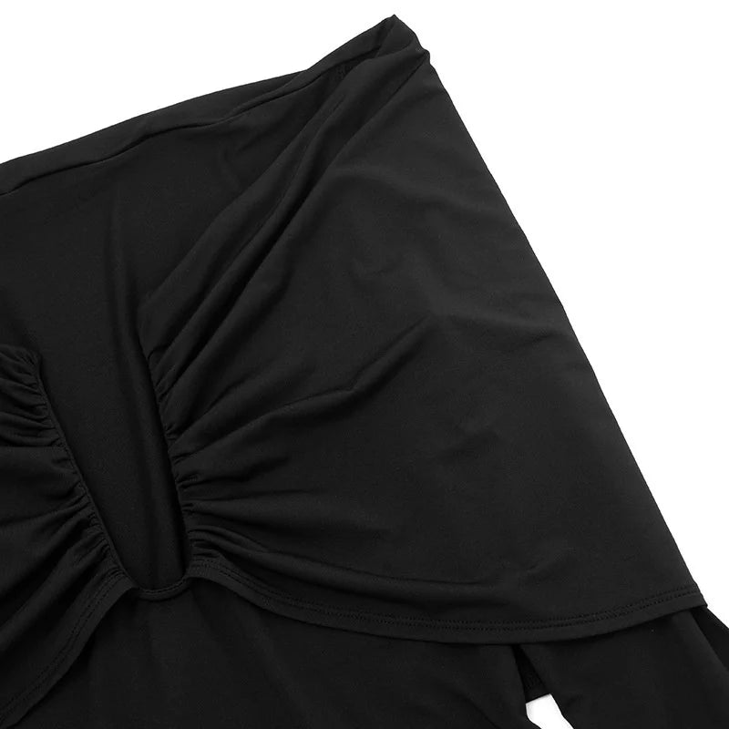 שמלת מקסי כתפיים חשופות בעיצוב שסע - לילי