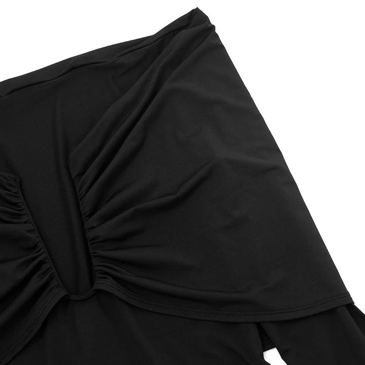 שמלת מקסי כתפיים חשופות בעיצוב שסע - לילי