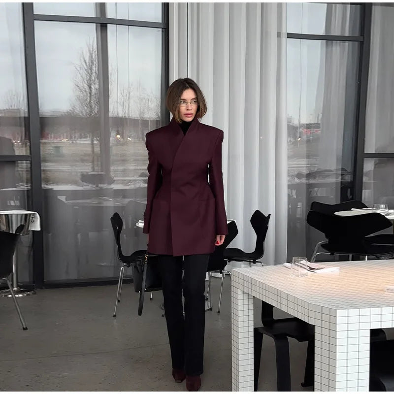 שמלת מיני מחויטת בעיצוב בלייזר - JACKIE