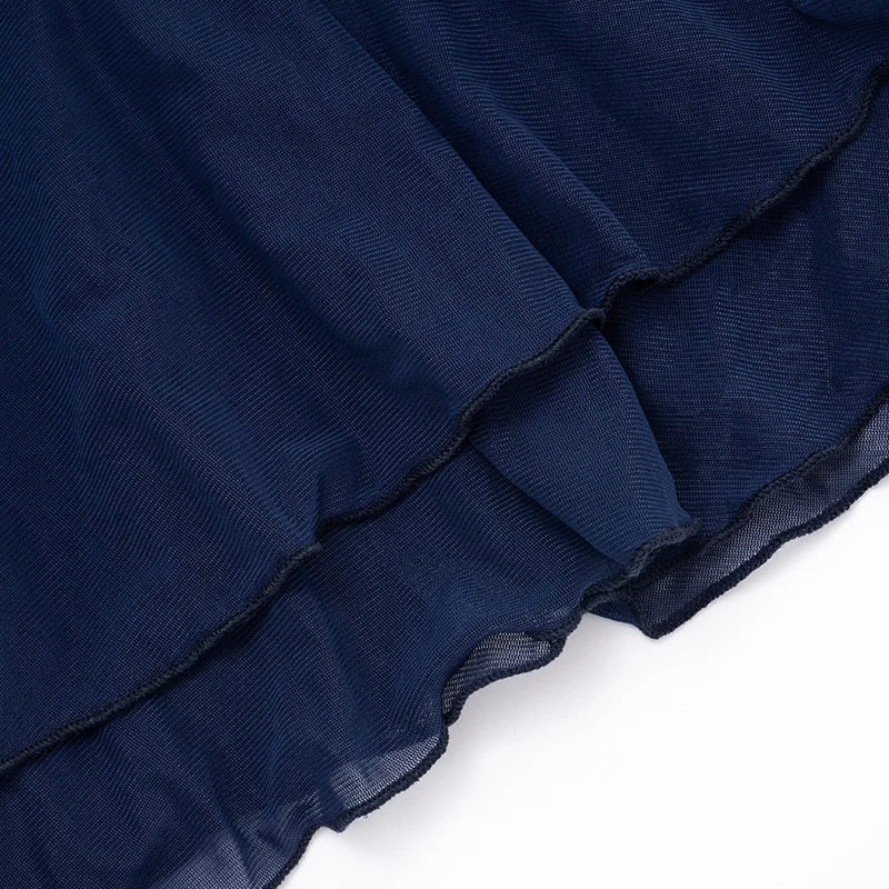 שמלת מיני שיפון מלמלה בעיצוב כפתורים - רעות