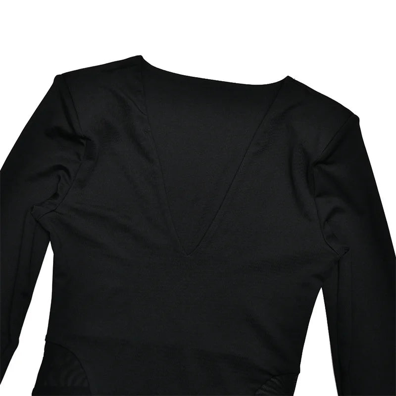 שמלת מקסי בעיצוב קיפולים ורשת - טאליה