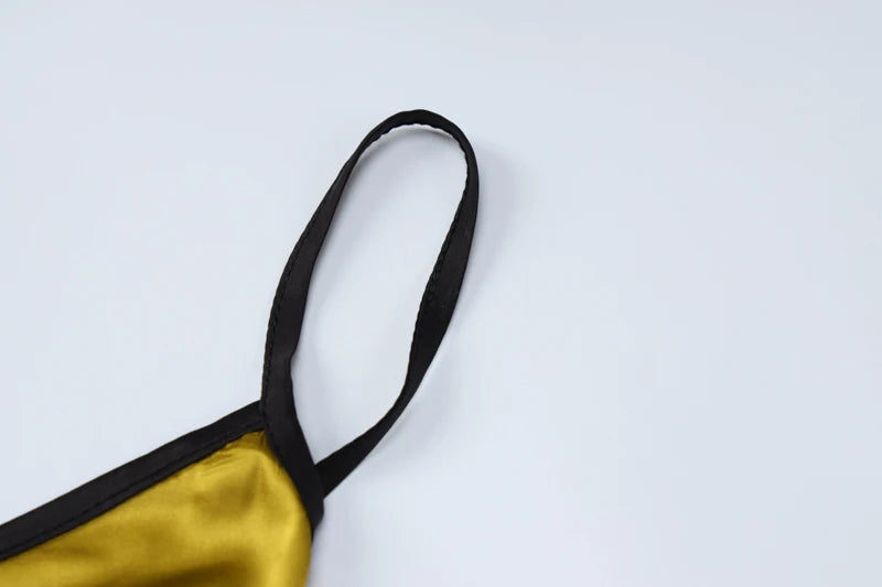 שמלת מקסי סאטן קשירה בגב פתוח - צוק