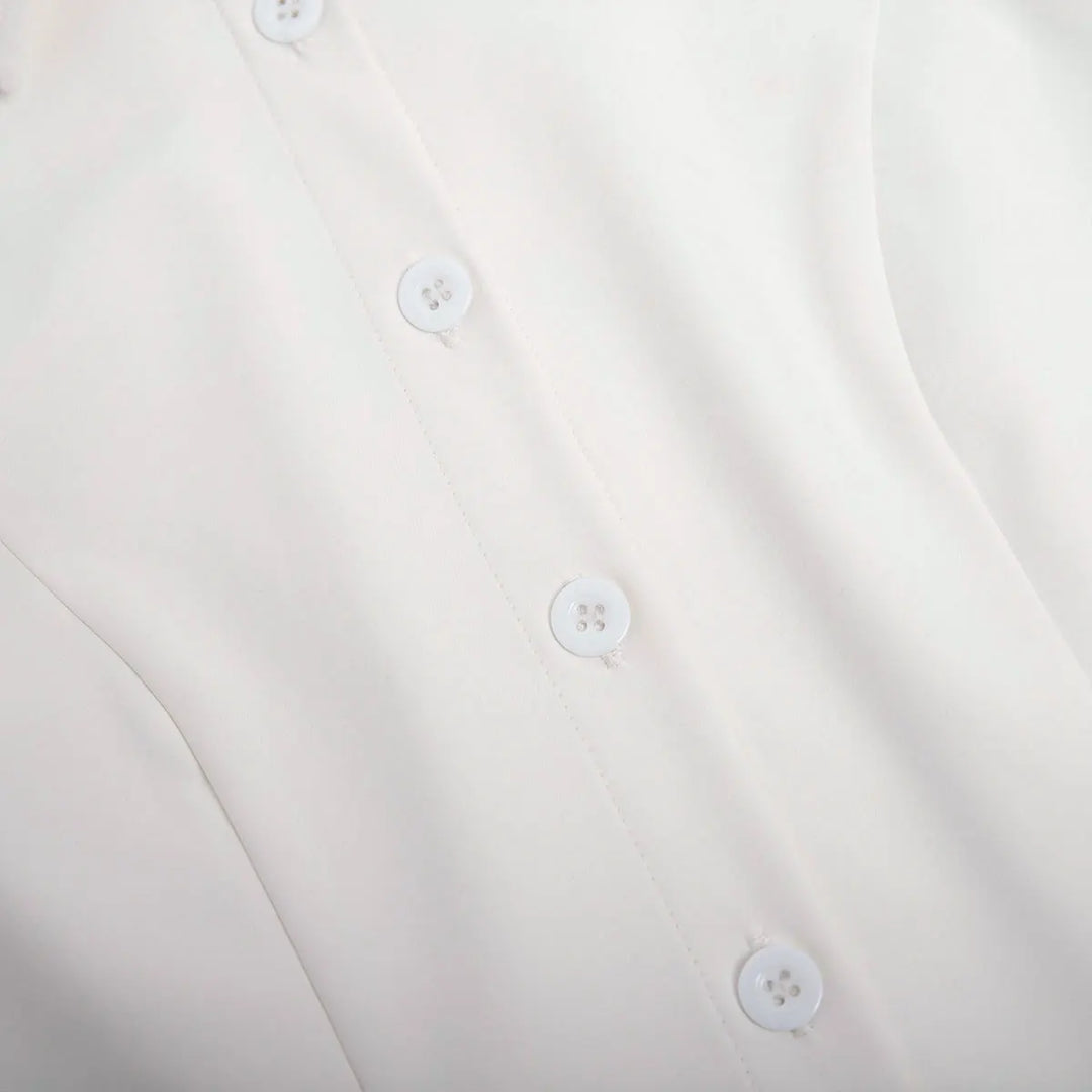 שמלת מקסי מחויטת בעיצוב כפתורים - JADORE