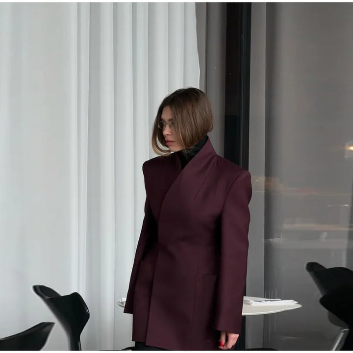 שמלת מיני מחויטת בעיצוב בלייזר - JACKIE