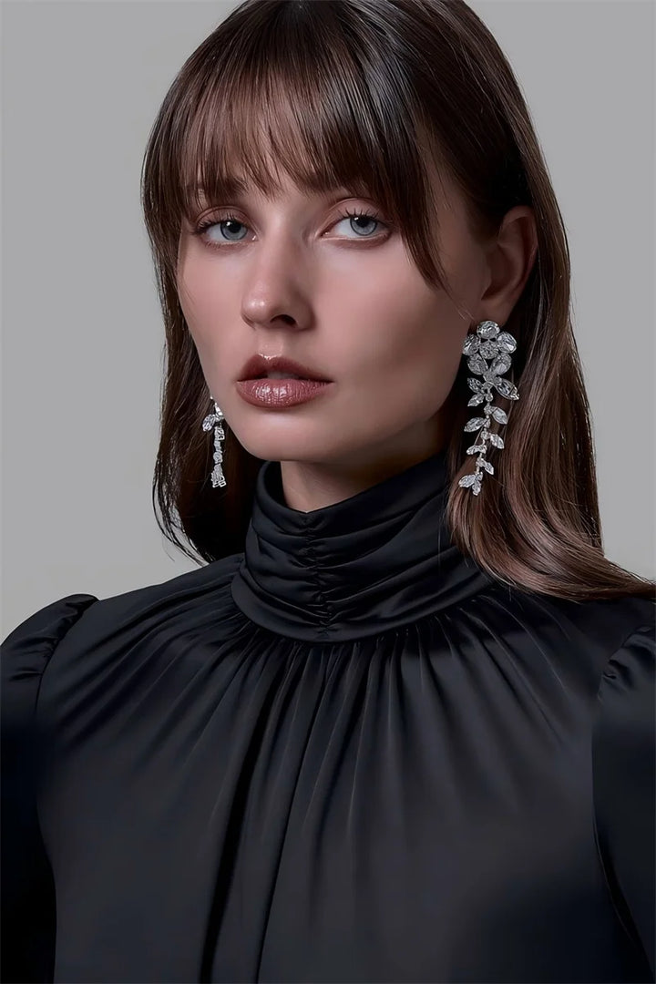 שמלת מקסי כיווצים בעיצוב שסע וגב פתוח - אירית