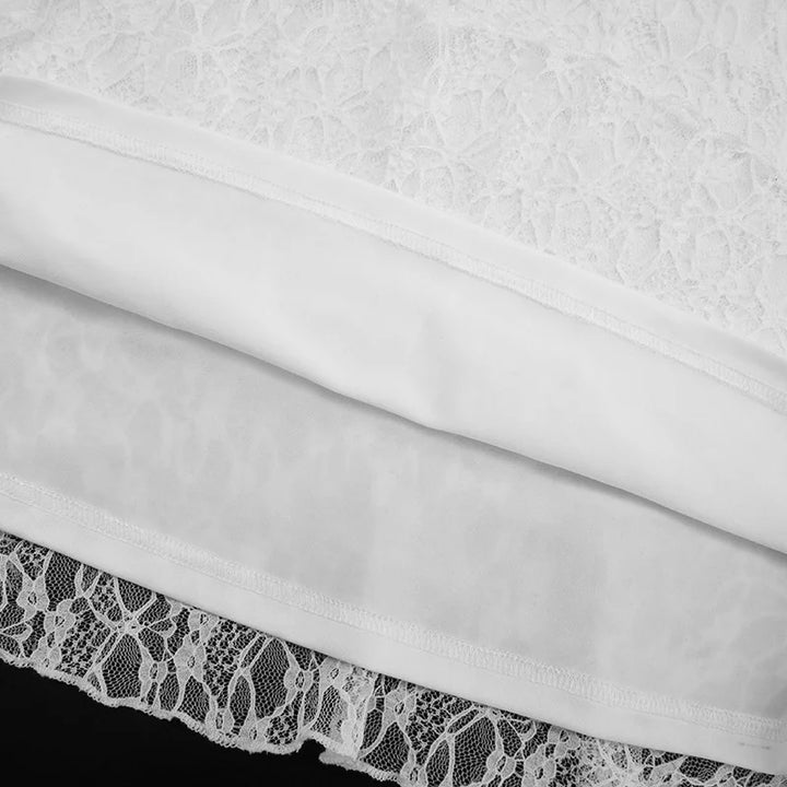 שמלת מיני תחרה בעיצוב שרוולי פעמון - רון לי