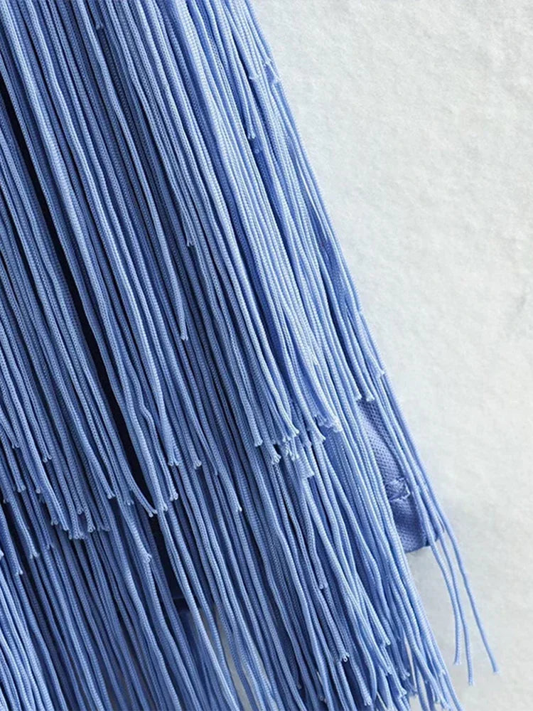 שמלת מיני קולר גב פתוח בעיצוב פרנזים - מריצה