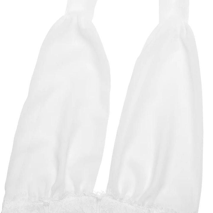 שמלת מיני קשירה בעורף גב פתוח בעיטור תחרה - הילה