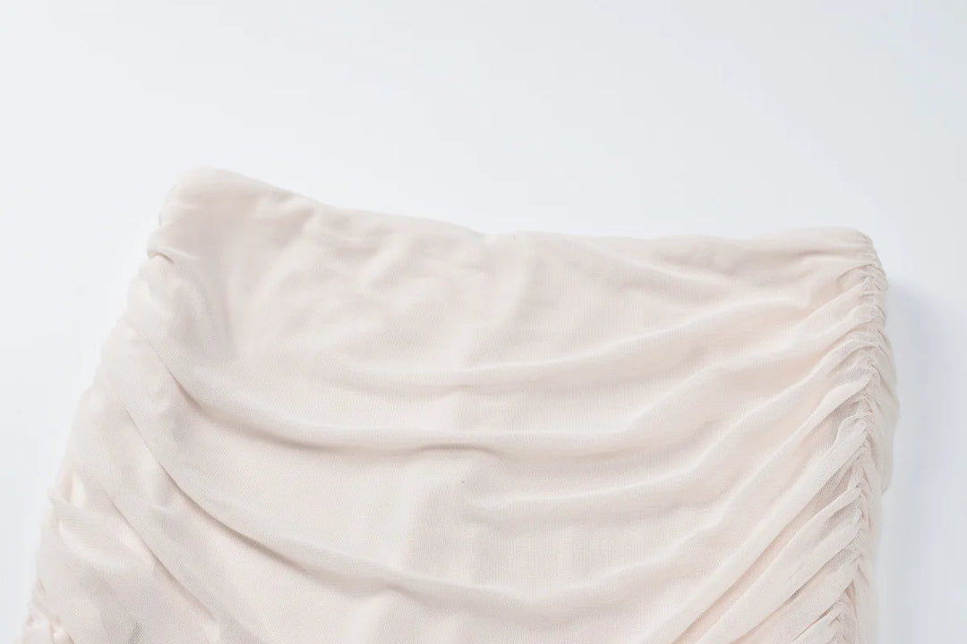 סט שני חלקים בעיצוב רשת מכנסי פדלפון וטופ -  Alison