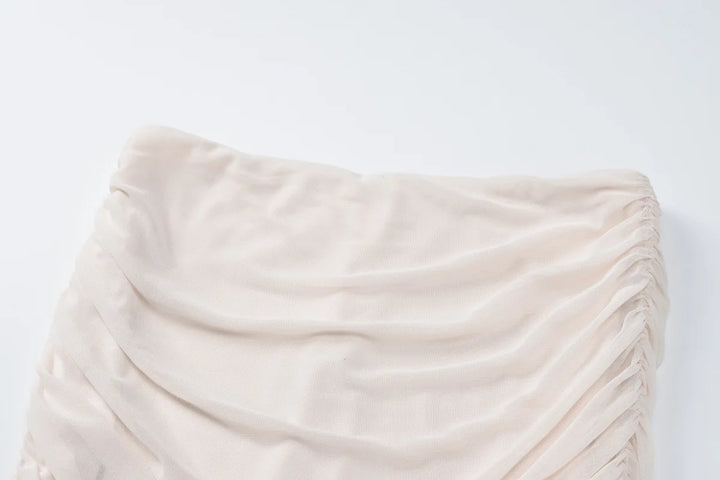 סט שני חלקים בעיצוב רשת מכנסי פדלפון וטופ -  Alison