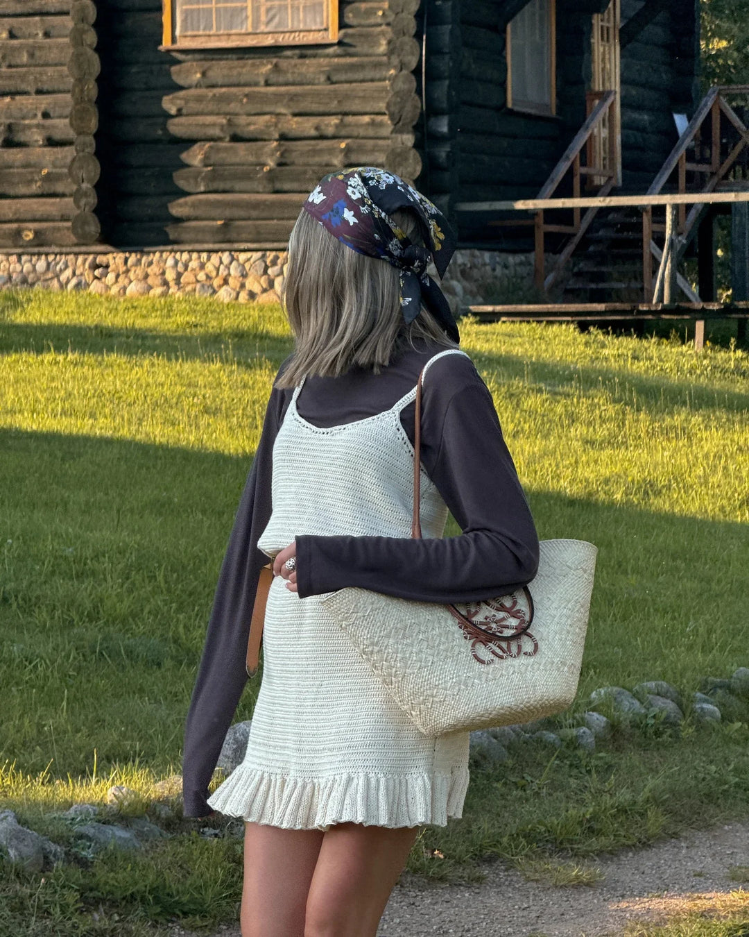 שמלת מיני סרוגה בוהו שיק - ריקה