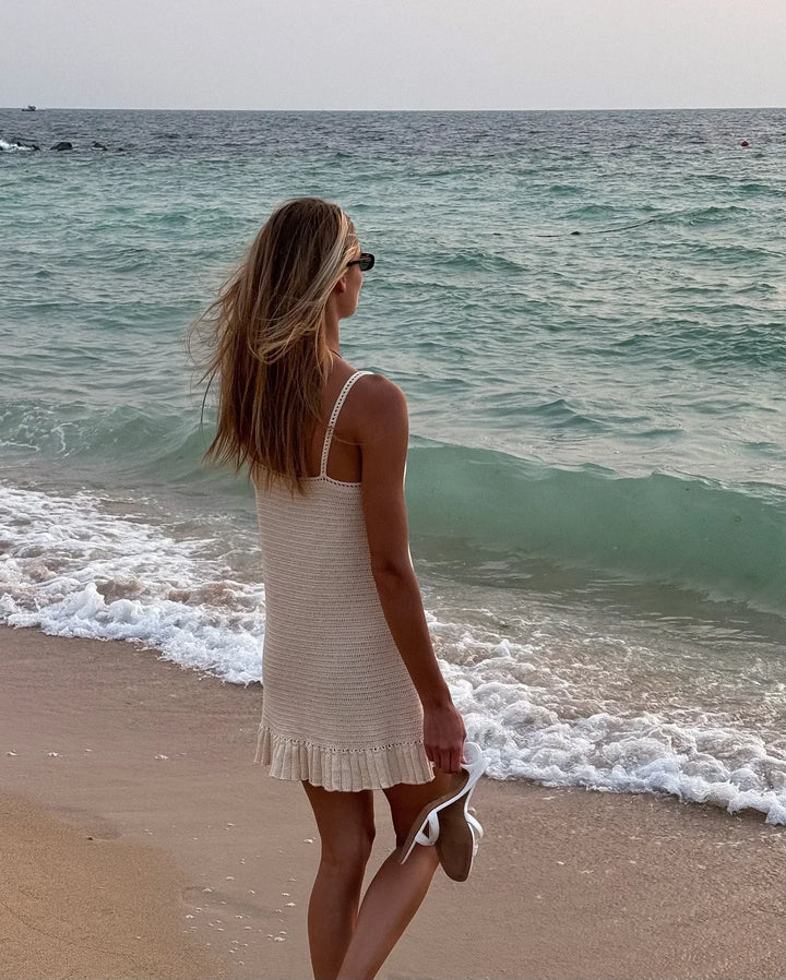 שמלת מיני סרוגה בוהו שיק - ריקה