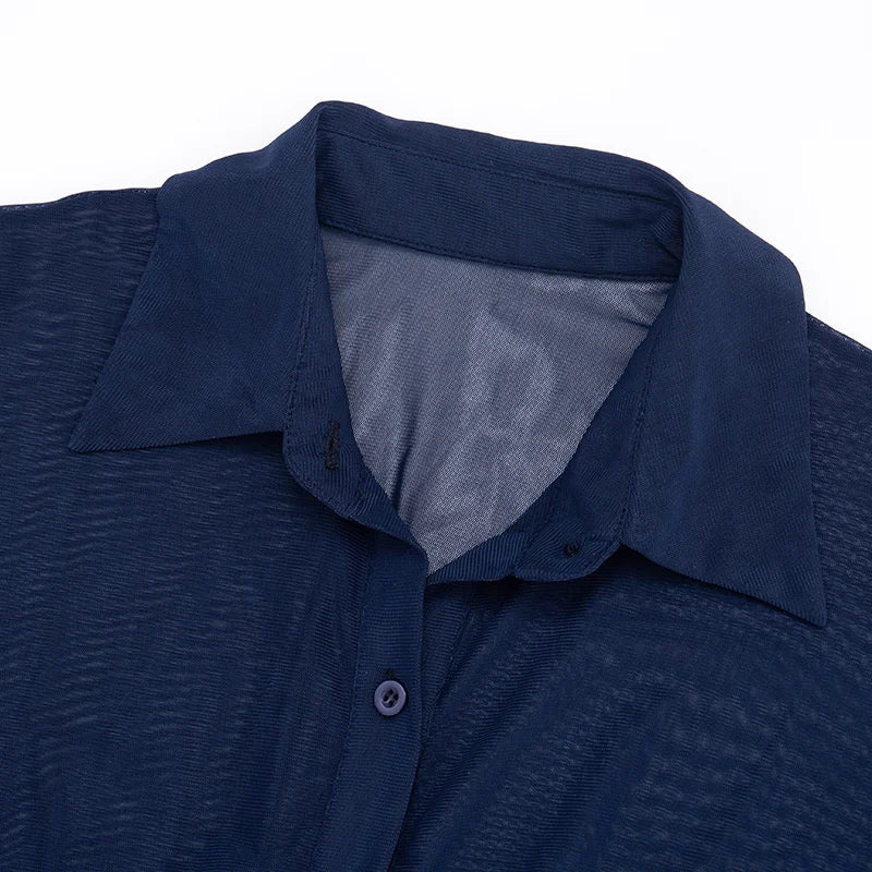 שמלת מיני שיפון מלמלה בעיצוב כפתורים - רעות