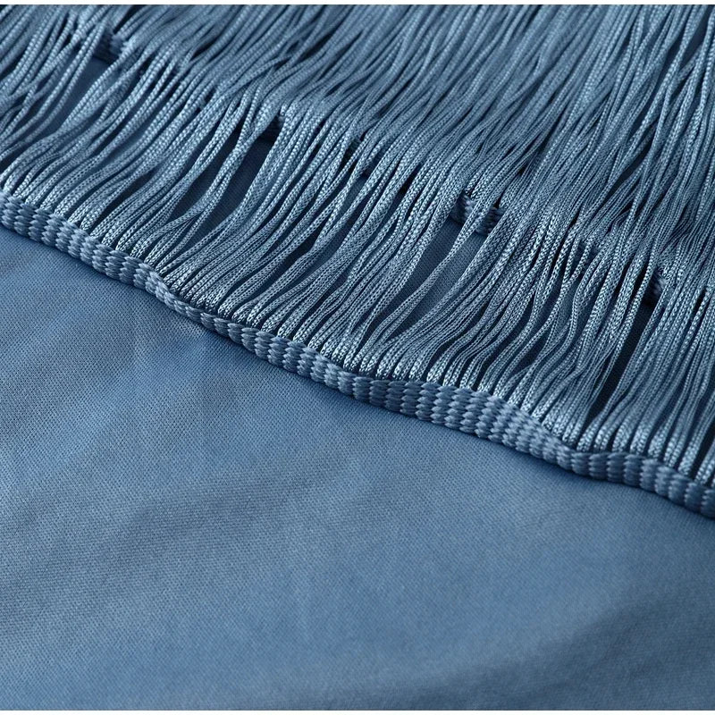 שמלת מיני קולר גב פתוח בעיצוב פרנזים - מריצה