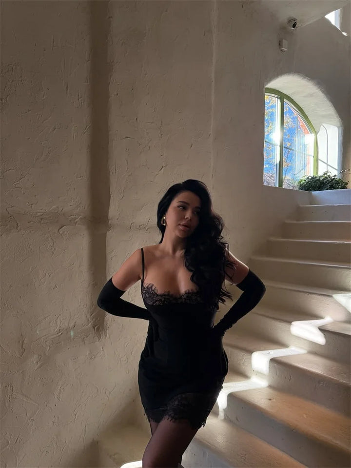 שמלת מיני בעיטור תחרה - מליס
