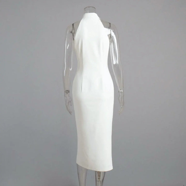 שמלת מקסי מחויטת בעיצוב כפתורים - JADORE