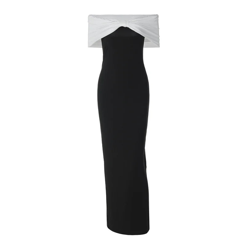 שמלת מקסי סטרפלס - אוריין