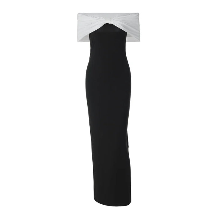 שמלת מקסי סטרפלס - אוריין