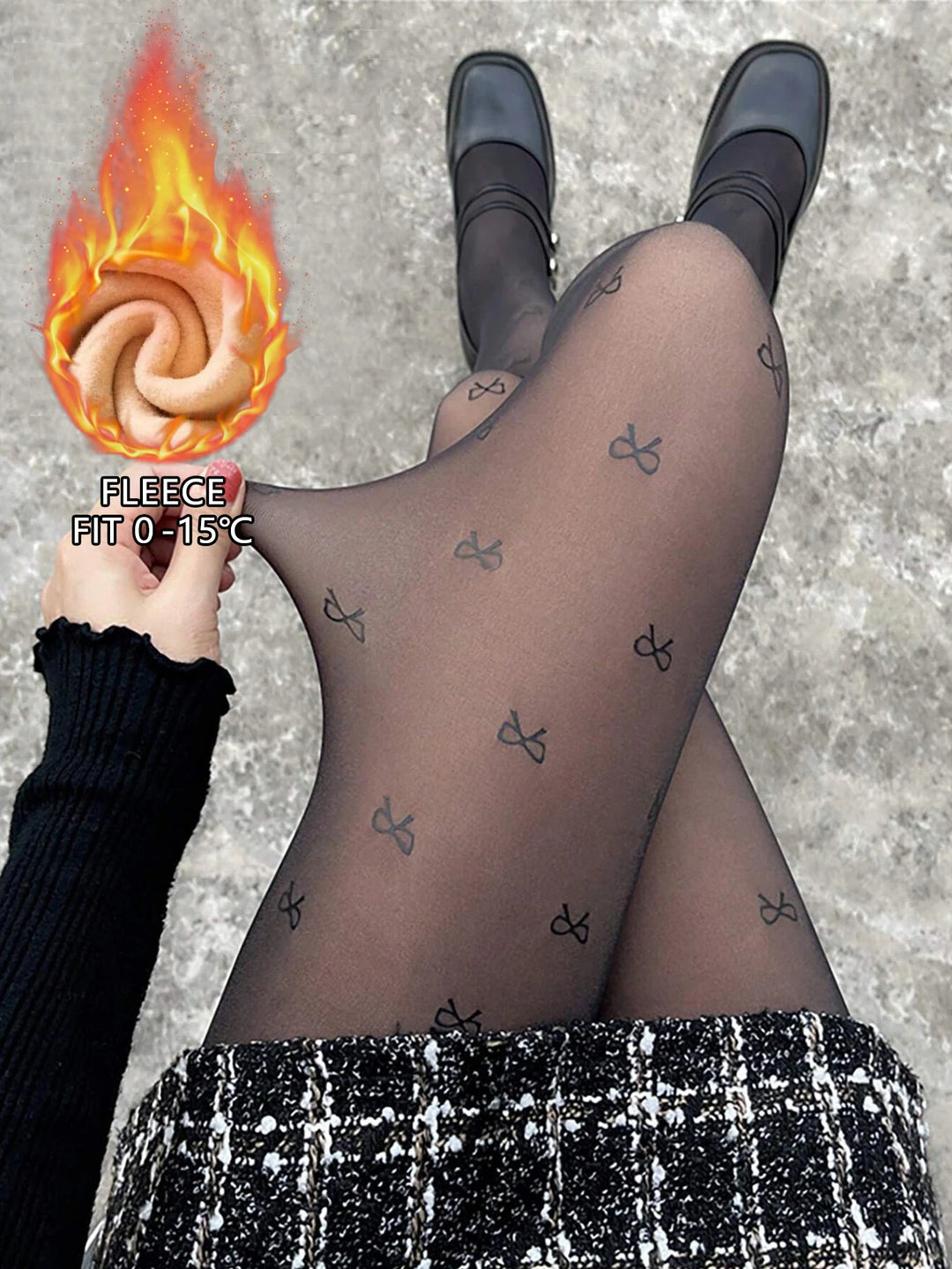 גרביון תרמי בעיצוב פפיונים