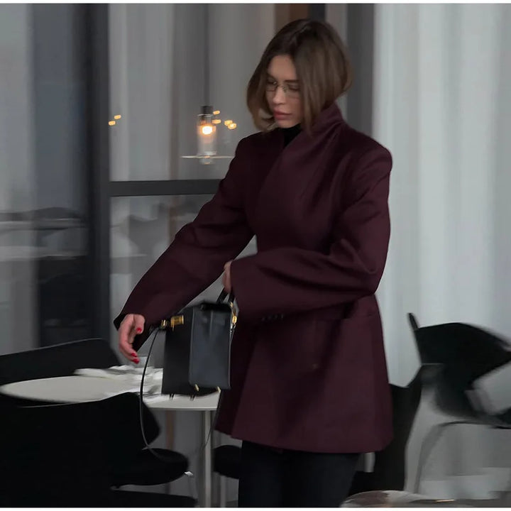 שמלת מיני מחויטת בעיצוב בלייזר - JACKIE