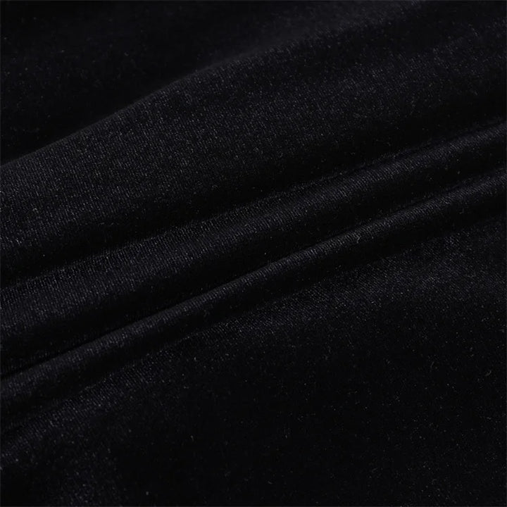 שמלת מיני גולף קטיפה בעיצוב כיווצים - Julia