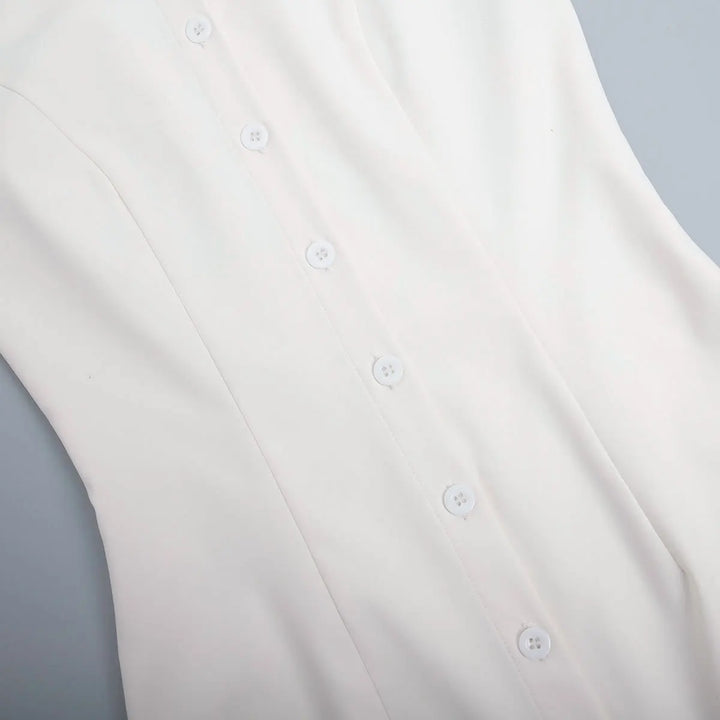 שמלת מקסי מחויטת בעיצוב כפתורים - JADORE