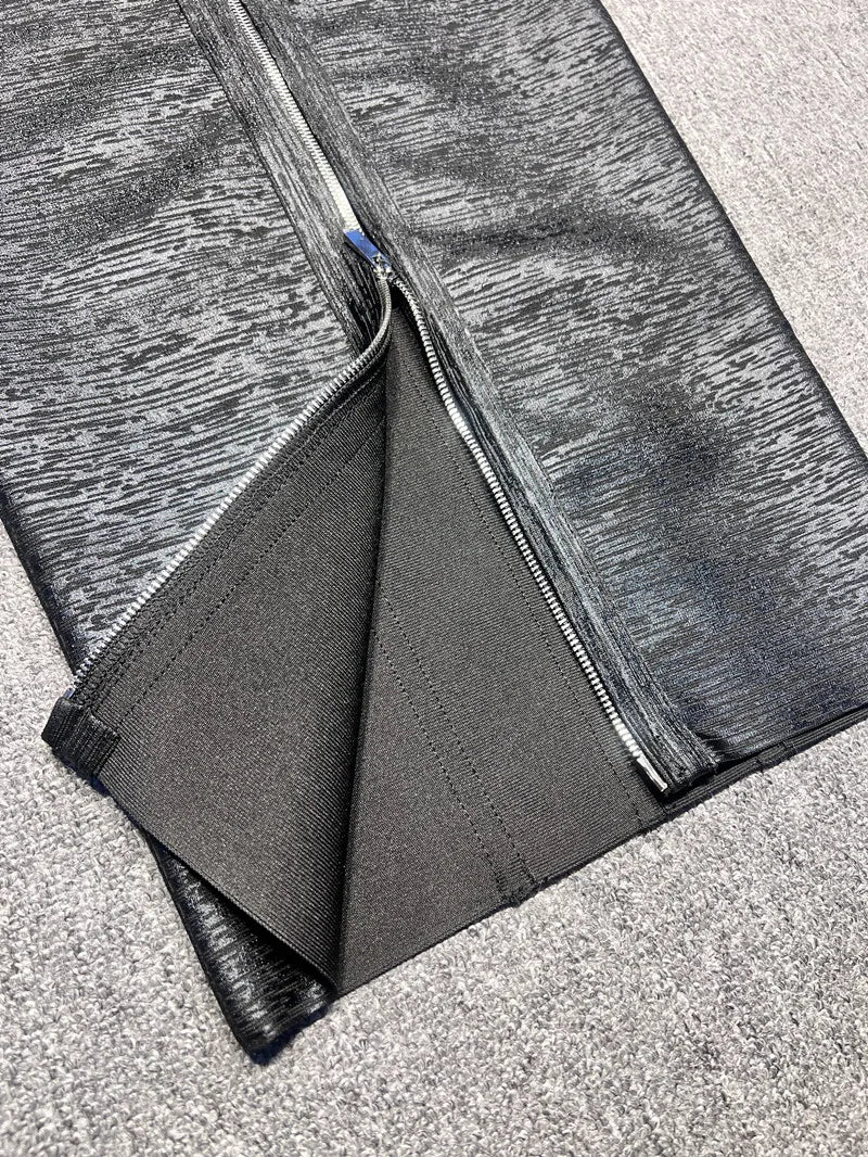 שמלת מידי דמוי עור - ג'יי