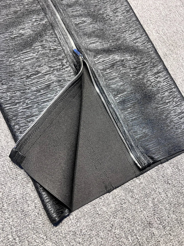 שמלת מידי דמוי עור - ג'יי