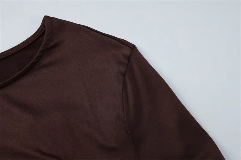 שמלת מקסי בעיטור קשירה ושרוולי פעמון - ברכה