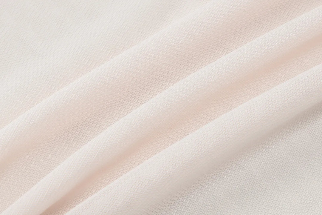 סט שני חלקים בעיצוב רשת מכנסי פדלפון וטופ -  Alison