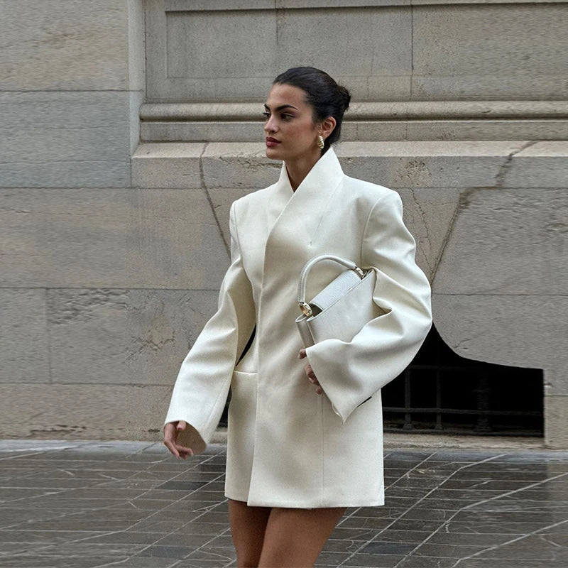 שמלת מיני מחויטת בעיצוב בלייזר - JACKIE