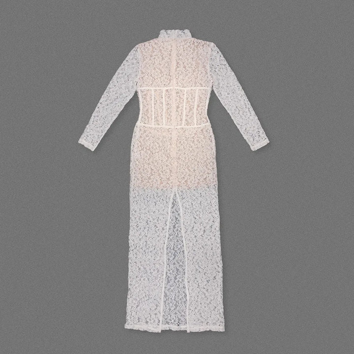 שמלת מקסי גולף תחרה - קרוליין