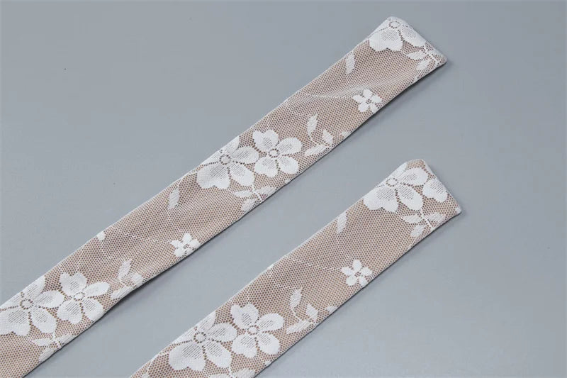 שמלת מקסי תחרה קשירה בעורף גב פתוח - לונה