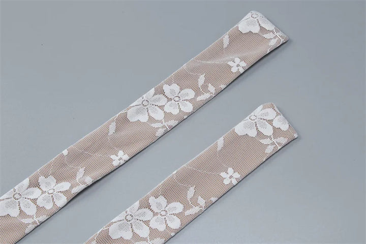 שמלת מקסי תחרה קשירה בעורף גב פתוח - לונה