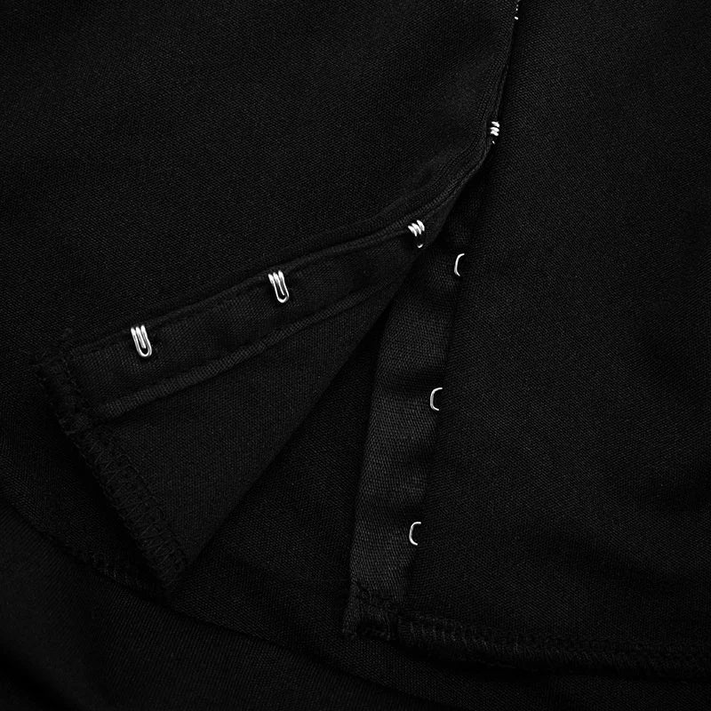 שמלת מיני מחויטת בעיצוב סגירת סיכות וקיפולים - מוס