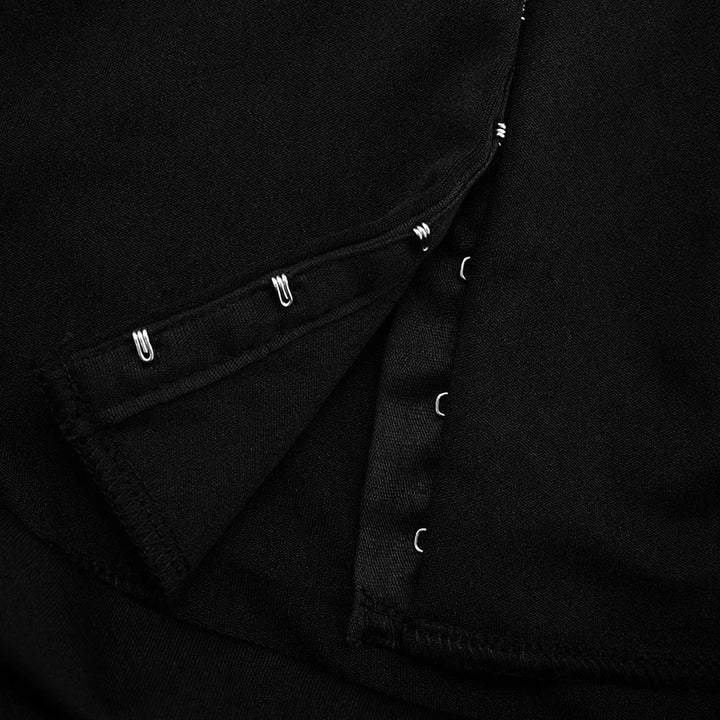 שמלת מיני מחויטת בעיצוב סגירת סיכות וקיפולים - מוס