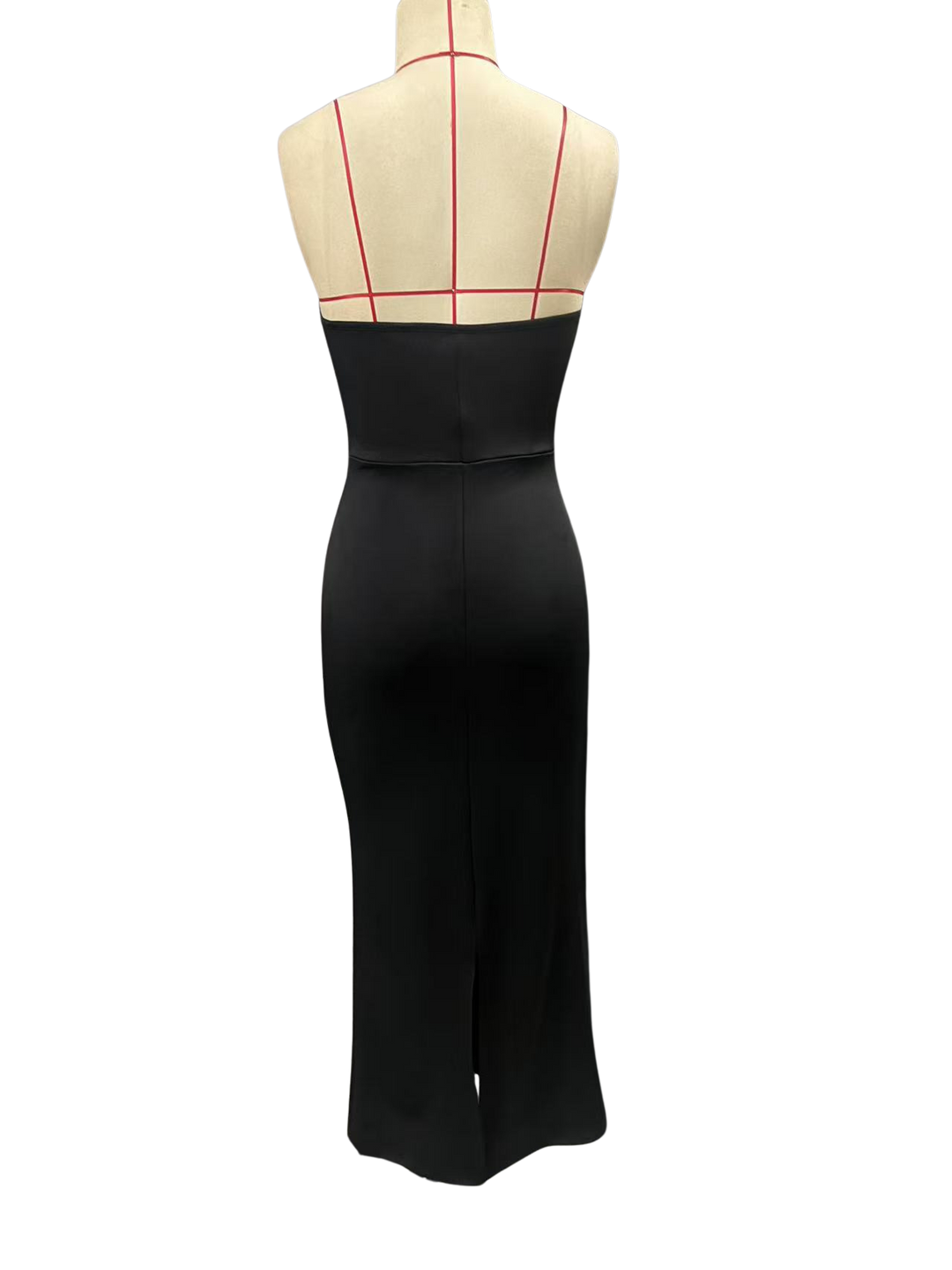 שמלת מקסי בת הים בד מחטב - אריאלה